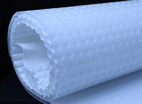 drainage board and geotextile